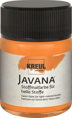 Produktbild von KREUL Javana Stoffmalfarbe für helle Stoffe Orange 50 ml