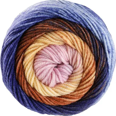 Produktbild von Lana Grossa - Cool Wool Big Color 4035 kornblume petrolblau karamell vanille beige grau blau