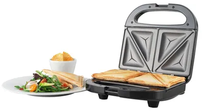 Zdjęcie produktu dla Opiekacz do tostów - Sandwich toaster - 2 kromki - 750 W - Powłoka antyprzywierająca