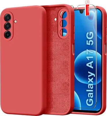Produktbild von Hülle für Samsung A17 5G, aus flexiblem Silikon + Schutzglas 9H