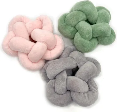 Produktbild von Aumüller Katzenspielzeug-Knotenkissen pastell mit Füllung 10 x 10 x 10 cm