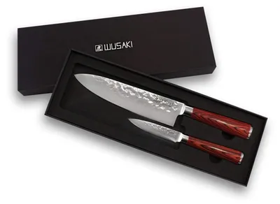 2-teiliges Messerset, Kochmesser 20 cm, Schälmesser 9 cm, Edelstahl