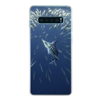 Produktbild von MuchoWow® Handyhülle Schutzhülle Hülle für Samsung Galaxy S10 Plus Fisch - Schwertfisch - Wasser Silikon Softcase Handy Hülle - Schutzhülle