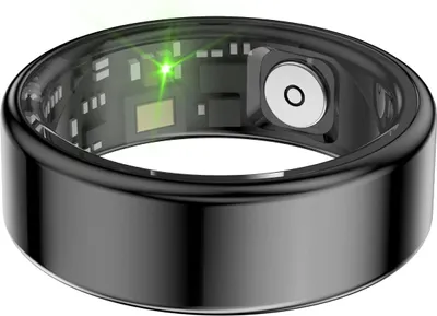 Immagine prodotto di INF Anello Intelligente Monitoraggio Sonno, Frequenza Cardiaca, Ossigeno nel Sangue Nero 12