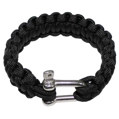 Produktbild von MFH Armband, Parachute Cord,schwarz, Breite 2,3cm
