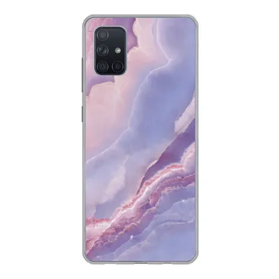 Produktbild von MuchoWow® Handyhülle Schutzhülle Hülle für Samsung Galaxy A71 Kalkstein - Naturstein - Mineralien Silikon Softcase Handy Hülle - Kartenbesitzer