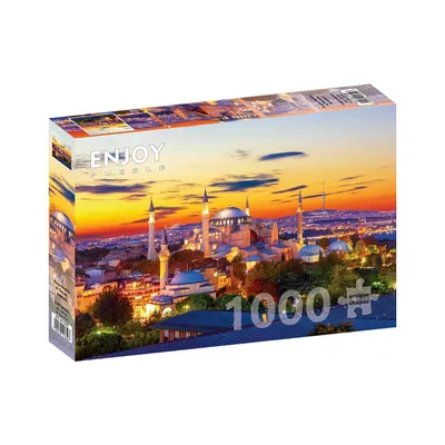 Immagine prodotto di Puzzle 1000 pezzi Enjoy – Santa Sofia al tramonto, Istanbul