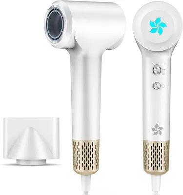Produktbild von 400 Millionen Plasma-Haartrockner, Ionen-Haartrockner, 110.000 U / min, bürstenloser Motor, schnell trocknender Haartrockner, 57 dB geräuscharmer