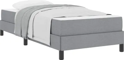 Produktbild von vidaXL Boxspringbett Hellgrau 80 x 200 cm Stoff