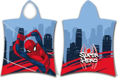 Produktbild von Strandtuch Poncho Spider-man Superheld 50x115 cm