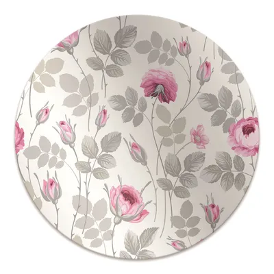 Produktbild von Rundmatte - Stuhlunterlage Bürostuhlunterlage - Rund Ø 100 cm - Bodenmatte - Fußmatte - Pastellrosen.