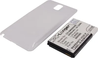 Image de TECHTEK Batterie compatible avec [Samsung] Galaxy Note 3, Galaxy Note III, SC-01F, SGH-N075, SM-N900, SM-N9000, SM-N9002, SM-N9005, SM-N9006, SM-N900