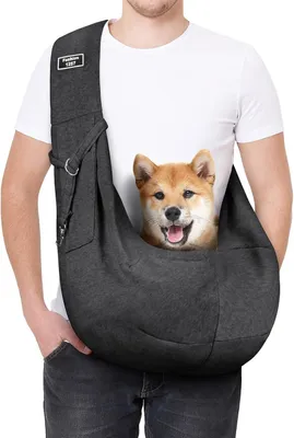Image de Sac pour chien, couleur gris foncé, léger, respirant, idéal pour les promenades