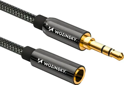 Obrázok produktu pre Wozinsky predlžovací kábel AUX, 3,5 mm mini jack, 3 m, čierny