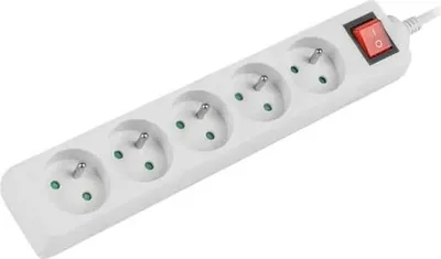 Imagen del producto de Lanberg PS1-05E-0150-W LANBERG Steckdosenleisten 1.5M 5X 230V EN MIT SCHALTER MASSI