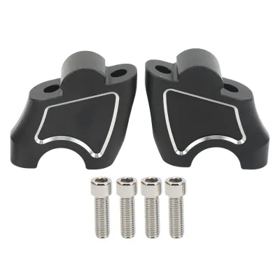 Image de Rehausseur de guidon en aluminium usiné CNC – compatible avec les modèles Benelli TRK502X/502C, TNT250/TNT300, accessoire de guidon noir pour moto