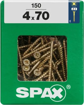 Produktbild von Spax Universalschrauben 4.0 x 70 mm PZ 2 - 150 Stk.
