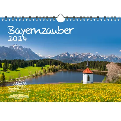 Produktbild von Bayernzauber DIN A4 Kalender für 2024 Urlaub Reise Berge Bayern - Seelenzauber