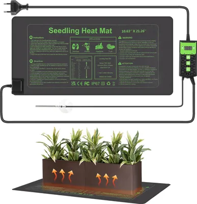 Immagine prodotto di Bettizia tappetino riscaldante con termostato terrario 27W propagatore piante tappetino riscaldante terrario pad riscaldamento 1 pezzo