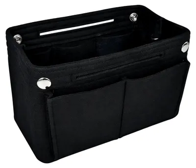 Produktbild von Organizer für Handtaschen, multifunktionale Innentasche, Schwarz, 24 * 15 * 8 cm