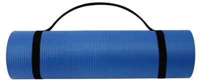 Immagine prodotto di Tappetino da ginnastica 183x61x1 cm, blu, per yoga, in schiuma NBR, antiscivolo
