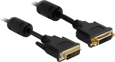 Zdjęcie produktu dla DeLOCK 1m DVI-I, 1 m, DVI-I, DVI-I, Czarny, Złoto, Męska/Żeńska