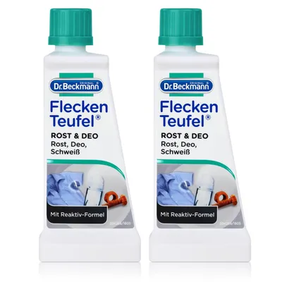 Produktbild von 2x Dr. Beckmann Fleckenteufel Rost & Deo 50 ml - Mit Reduktiv-Formel