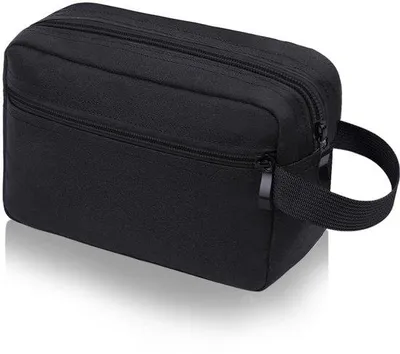 Image de Grandes trousses de toilette pour hommes et femmes, grandes trousses de toilette pour hommes, trousse de toilette à double fermeture éclair, trousse de toilette de voyage pour accessoires de toilette