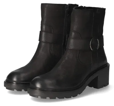 Produktbild von Bullboxer Damen Biker Boots Schwarz Leder Größe: 37