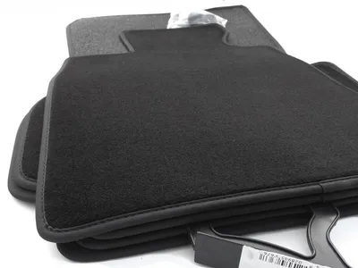 Produktbild von Fußmatten passend für BMW 5er F10 F11 Velours Nubuk Leder Autoteppich in Original Qualität 4-teilig schwarz NEU