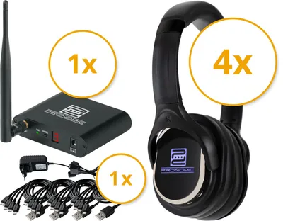 Obrázek produktu pro Pronomic SCBS-41 Silent Disco V2 Band Set