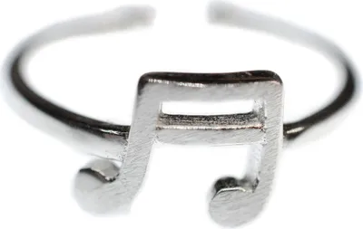 Produktbild von Sechzehntel Note Ring Fingerring Musik Noten Klavier Chor 925 silber Echtsilber