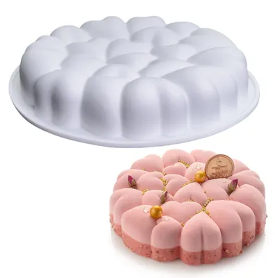 Productafbeelding van Siliconen bakvorm - Ronde cakevorm voor brownies, taarten, brood en quiches - Ø 20 cm