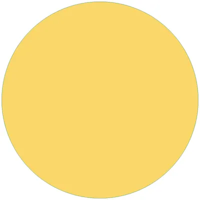 Produktbild von Wallario Premium Glasbild, freischwebende Optik, kräftige Farben, rund 50cm Durchmesser, Motiv Pastellgelb