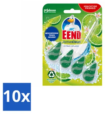 Produktbild von 10 x WC Eend Toiletblok Active Clean Citrus 38 g - Vorteilspackung - 10 Stücke