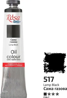 Obrázok produktu pre Olejová farba Lamp Black 517, 45 ml – Rosa
