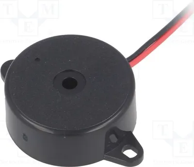 Produktbild von 1x Schallwler: piezoelektrischer Signalgeber Ø: 24mm 12mA  3kHz  Piezoelektrische