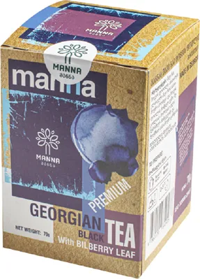 Produktbild von Schwarzer Tee mit Heilbeerblatt 70 gr Tee aus Georgien