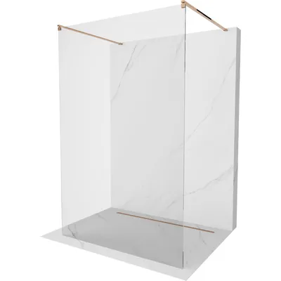 Obrázek produktu pro Mexen Kioto volně stojící sprchová zástěna 100 x 200 cm, Průhledné 8 mm, Zlatorůžová - 800-100-002-60-00