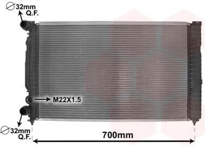 Image de Radiateur (refroidissement du moteur) VAN WEZEL 03002189