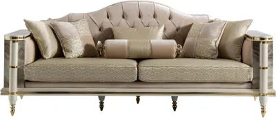 Produktbild von Sofa 3 Sitzer Beige Möbel Wohnzimmer Chesterfield Luxus Design Neu