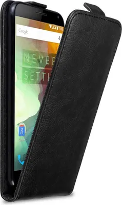 Obrázok produktu pre Cadorabo puzdro pre OnePlus 2 ochranný kryt v čiernej farbe Flipové puzdro na mobilný telefón Puzdro Kryt