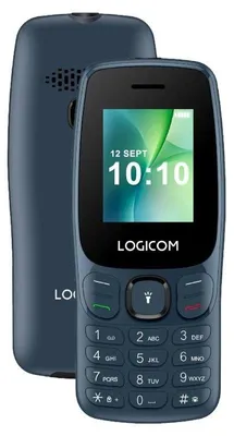 Image de Logicom Posh 405 : téléphone portable d'entrée de gamme 4G, écran 1,77 pouces, DS, Bluetooth, bleu