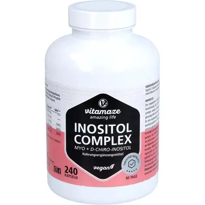 Obrázok produktu pre Inositolový komplex s chrómom, vitamínom B6 a kyselinou listovou, kapsuly, 240 ks