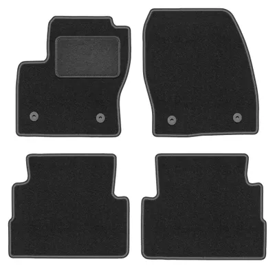 Produktbild von Velours-Fußmatten für Ford Kuga MK2 2012-2019 (SUV) – 4-tlg, Graphit, passgenau – Wielganizator LUX