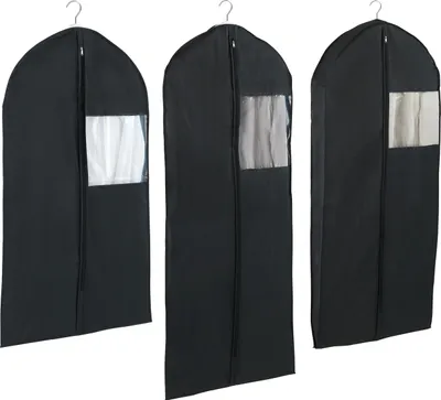 Produktbild von WENKO Kleidersack Mod. Deep Black 3-teiliges Set, klein, mittel & groß