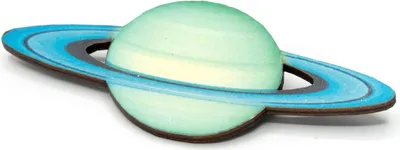 Produktbild von Uranus Brosche Miniblings Anstecknadel Pin Planet Weltraum Raumfahrt Holz