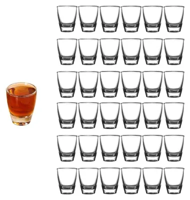 Image de Lot de 36 verres à shot transparents de 35 ml