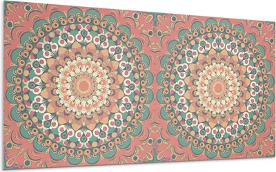 Produktbild von Mandala-Muster Mit Details – Selbstklebende Fliesen – Wandverkleidung – Wandpaneel – PVC Fliesen – Vinylflisen – PCV Flisen – Selbstklebend – Wanddeko – 10 Stück 100 x 50 cm