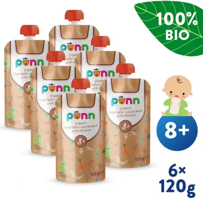 Productafbeelding van SALVEST Ponn kip met pasta, 6 porties van 120 gram